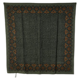 ディオール レオパード ヒョウ柄 スカーフ グリーン ブラック シルク レディース Dior 【中古】